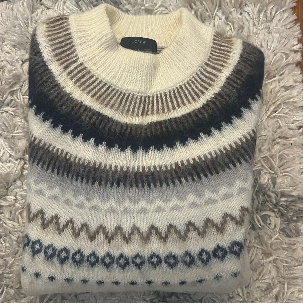 Jcrew Fairisle Cardigan XS